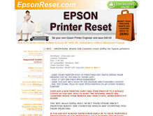 Tablet Screenshot of epsonreset.com